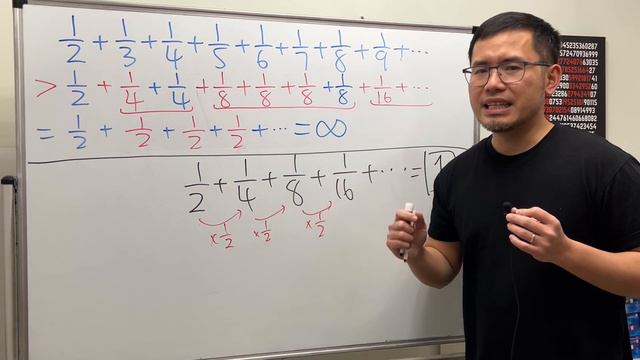 "If you add infinitely many positive number you get positive infinity"? Harmonic vs geometric serie смотреть онлайн