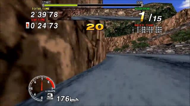 Sega Rally Championship [1995] Complete Arcade Playthrough смотреть онлайн