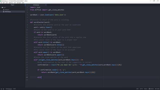 How To Create A Dictionary Program in Python смотреть онлайн
