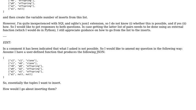 Trigger with multiple inserts based on JSON data смотреть онлайн