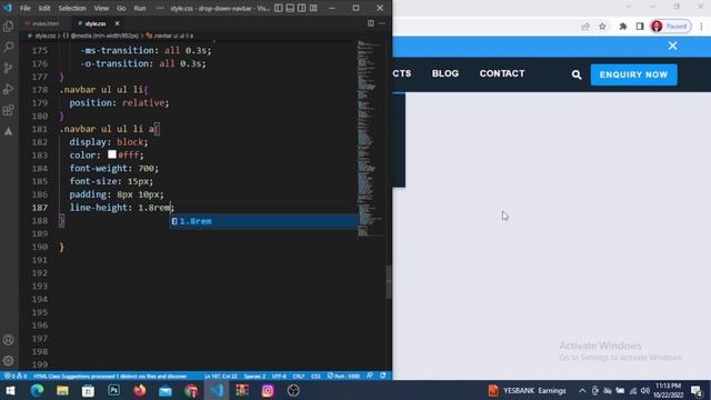Responsive Multi-level Dropdown Navigation Bar || Custom Navigation Bar Using html css & javascript смотреть онлайн