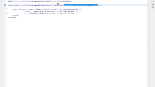 SPRING FRAMEWORK @REQUIRED ANNOTATION DEMO смотреть онлайн