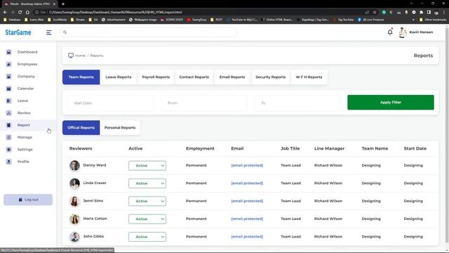 Human Resources (HR) | Admin Template Bootstrap HTML смотреть онлайн