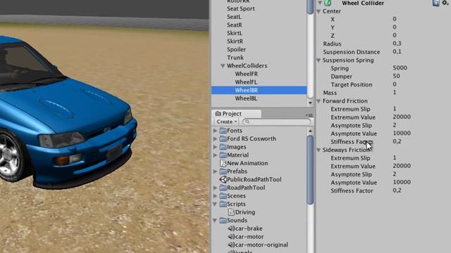 #16a Unity 3D Tutorial -- Vollbremsung mit WheelCollidern смотреть онлайн