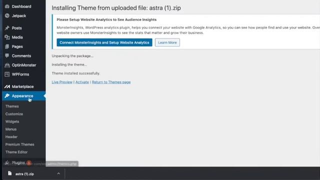 Uploading zip File to Wordpress |Astra Theme Alternative смотреть онлайн