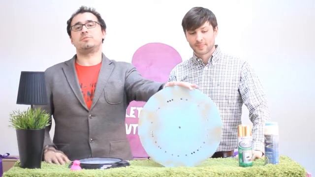 V№2 Настенные Часы HANDMADE SHOW FIOLETOVAYA UTKA