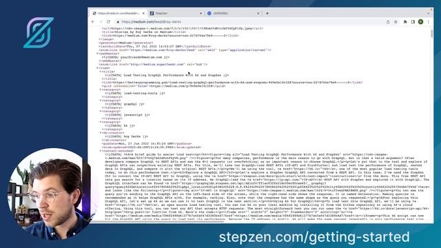 Transform the Medium RSS Feed into GraphQL using StepZen смотреть онлайн
