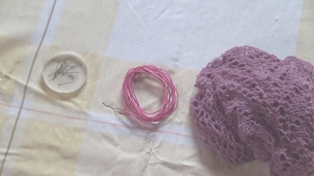 Блокировка ажурной шали. смотреть онлайн