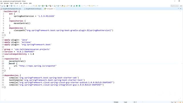 Messaging with Google Cloud Pub/Sub | Spring Boot | Micro Service смотреть онлайн