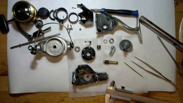 Катушка Shimano 14 Exage 4000RC, задний фрикцион - ТО своими руками (катушка для левши).