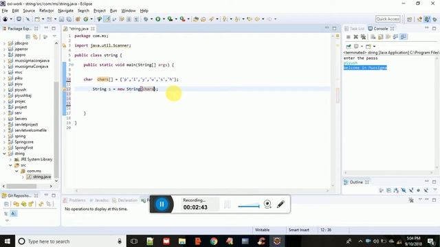 The String Constructor In Java смотреть онлайн