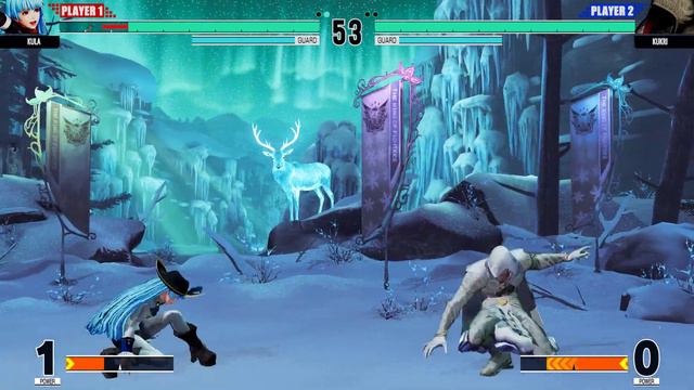 KOF XV | Kula (Pirate mod) 💥 Kukri (Moon knight mod) | CPU vs CPU AI vs AI смотреть онлайн
