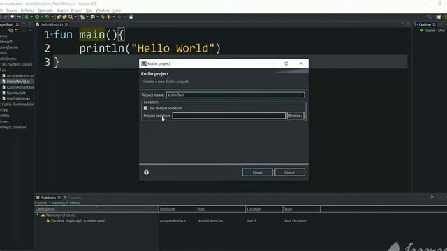 How to setup Kotlin plugin in eclipse IDE | Kotlin tutorial for beginners part 5. смотреть онлайн