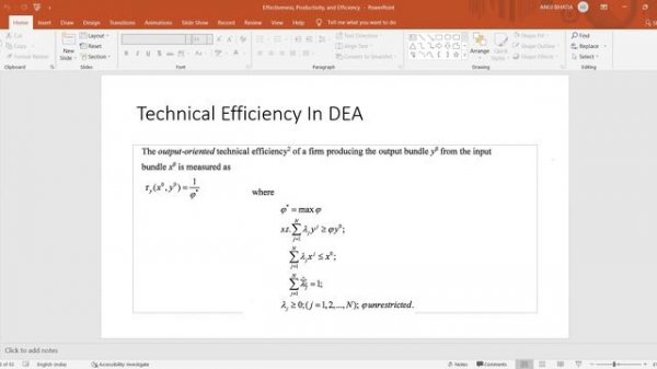 Video 1 Data Envelopment Analysis (DEA) using Excel #DEA