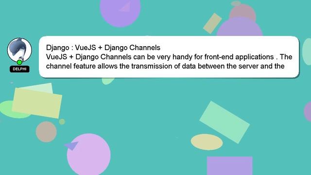 Django : VueJS + Django Channels смотреть онлайн