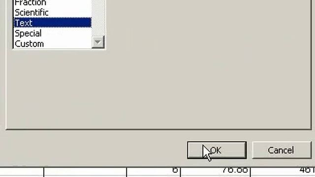 Microsoft Office Excel 2003 Format cells as text смотреть онлайн