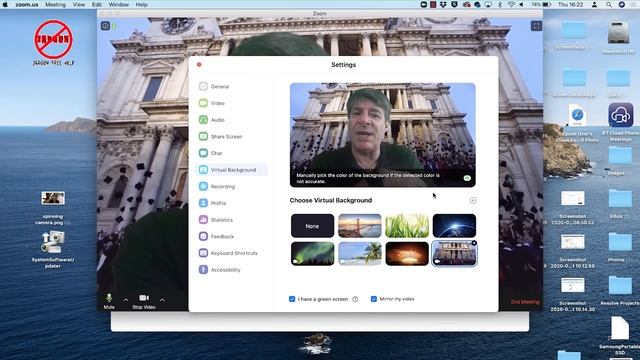 Virtual Background or Green Screen for your Zoom Meetings? смотреть онлайн