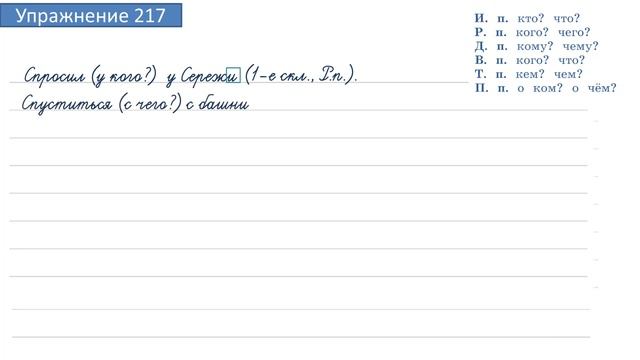 Упражнение 217 на странице 116. Русский язык 4 класс. Часть 1. смотреть онлайн