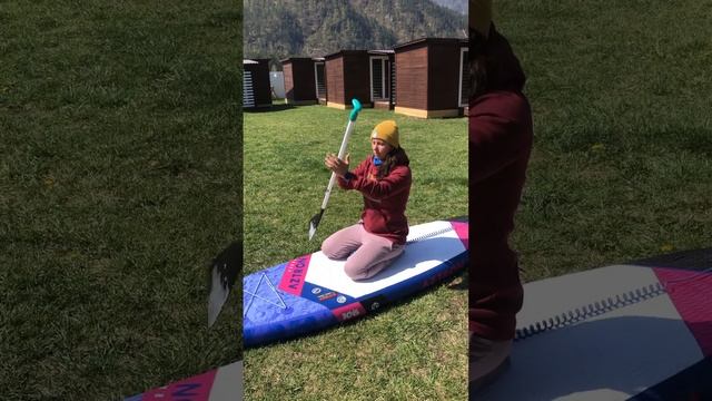 Видео урок: как правильно работать веслом  (2:20 сек) L @Supboard_siberia