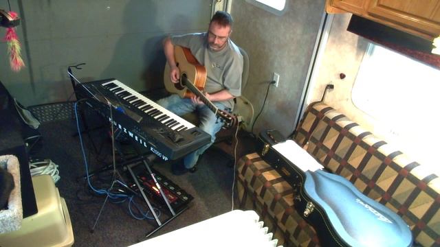 Looping with an acoustic guitar and a keyboard 101 смотреть онлайн