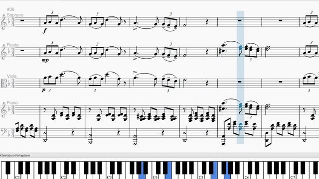Schubert, Serenade, Ständchen, D957, sheet music, Soprano, Flute, Viola and Piano смотреть онлайн