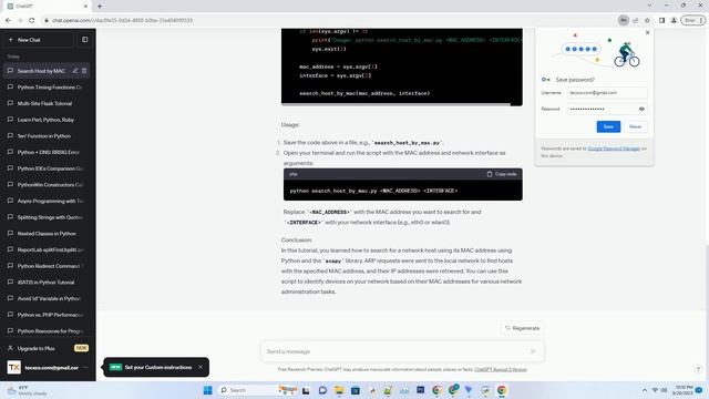 Search for host with MACaddress using Python смотреть онлайн