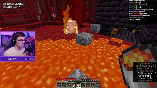 RUINED PORTAL STRONGHOLD DIGDOWN (1,000 Minecraft Speedruns #37) смотреть онлайн