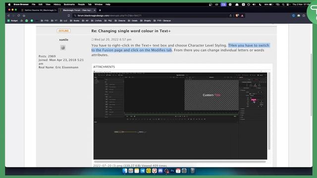 How To Change Individual Word & Character Colours In Davinci Resolve смотреть онлайн