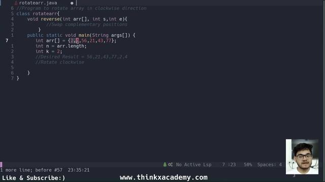 [2.2] Rotate Array in Java смотреть онлайн