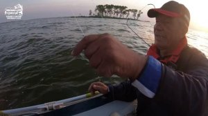 VLOG: Угорь. Коллективная рыбалка.Насыпной остров. Калининградский залив.