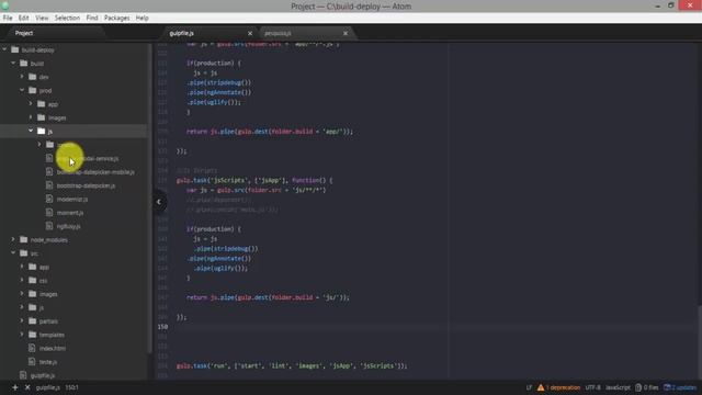 Gulp | Guia Definitivo - Automatizando tarefas de build e deploy de um Web App - Parte 4 - Build ? смотреть онлайн