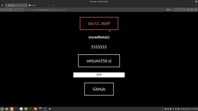 Vanilla Javascript and React Typescript Ethereum Smart Contract Web Site Interface Template смотреть онлайн