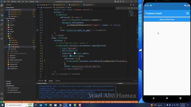 9 - email Verified ( flutter firebase 2023 ) смотреть онлайн