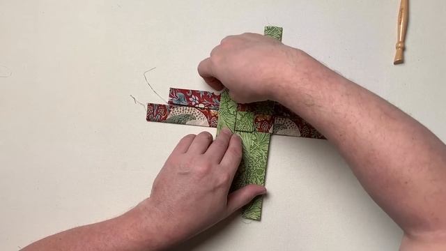 DIY No-Sew FOLDED FABRIC STAR ORNAMENT