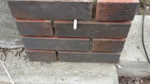 Столбы из кирпича под откатные ворота (Своими руками)