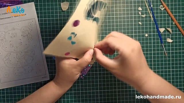 Картина из песка, фольги и блесток - легко и просто. смотреть онлайн