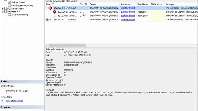 44 View Jobs History in SQL Server Agent смотреть онлайн