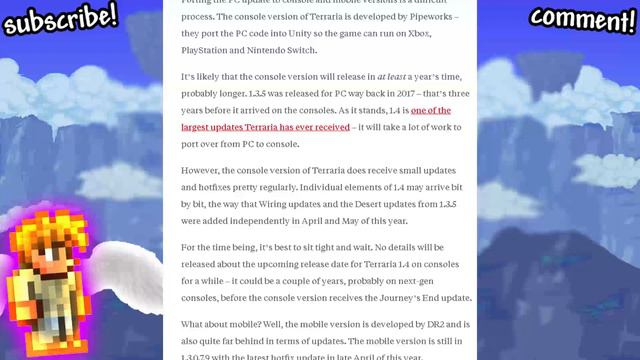 Terraria 1.4 Mobile News! Release date, Weapons! 🐼🌈(Journey's End news) смотреть онлайн