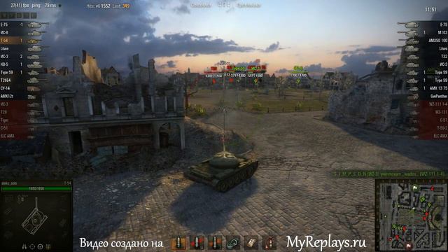 WOT: Химмельсдорф - Т-54 - 6 фрагов - смотреть онлайн