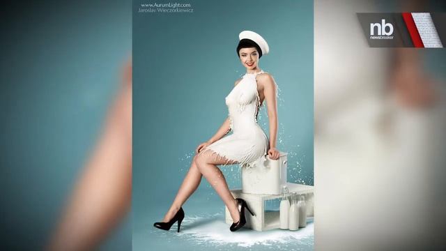 GOT MILK?: Photographer Takes Amazing Photos of Pin-Up Girls Wearing Only Milk смотреть онлайн