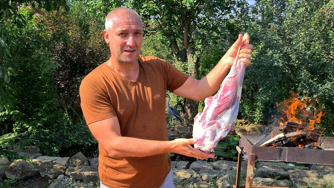 Нога барана на мангале смотреть онлайн