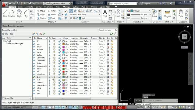 AutoCAD çizim dosyasını düzenleme (purge komutu) смотреть онлайн