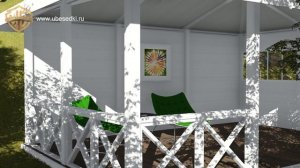 Беседка белая