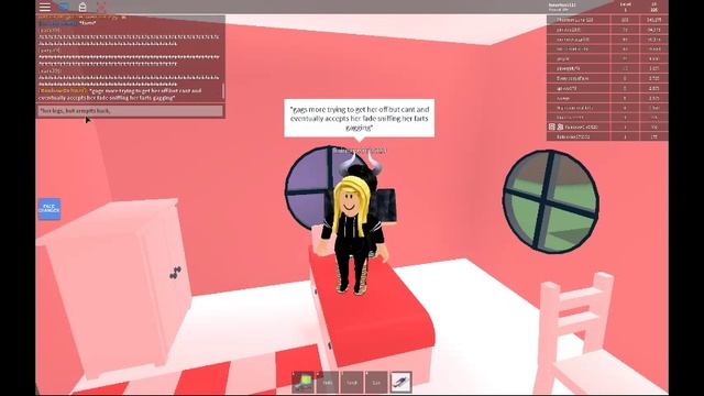 NOT MY VIDEO! ROBLOX: Girls black dress face farting