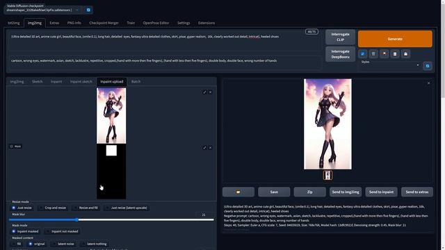 Stable Diffusion. ControlNet + inpaint upload. Пайплайн создания концептов. смотреть онлайн