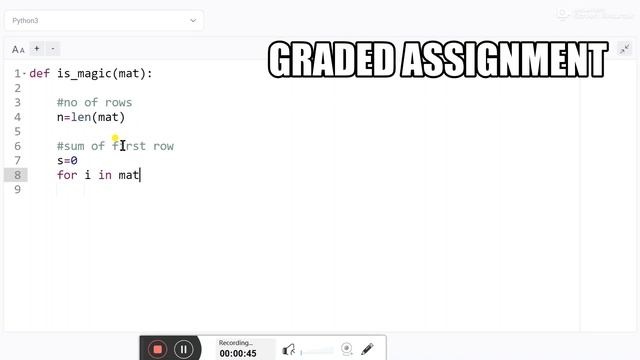 PROGRAMMING IN PYTHON || WEEK - 5 || GRADED ASSIGNMENT SOLUTION (GRPA) SOLUTION || IITM ONLINE BSC смотреть онлайн
