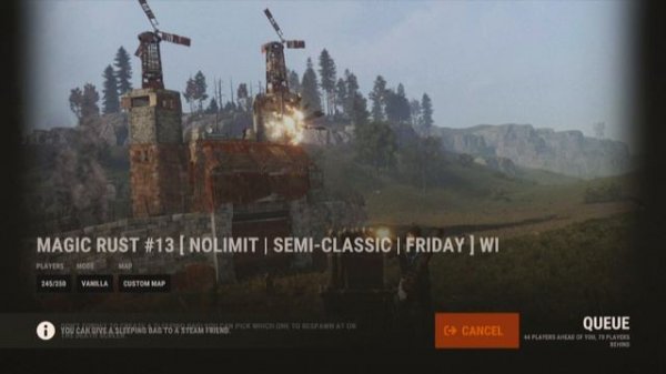 Rust 4 часа и 30 минут захода на сервер Magic Rust 13