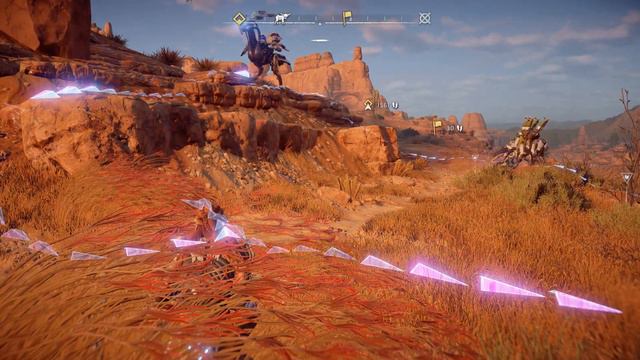 Horizon Zero Dawn. Долгоног против Копьерогов и Дуголобов (Longleg Vs. Lancehorns & Broadheads)