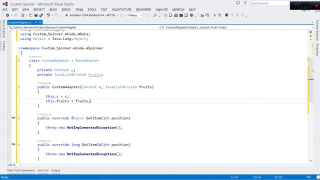 C# Xamarin Android Spinner : Custom - With Images,Text and ItemClick [BaseAdapter] смотреть онлайн