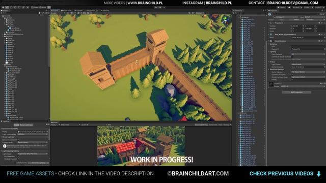 Blender & Unity | Modeling Lowpoly Wooden Tower / Fortification (Part 3) смотреть онлайн